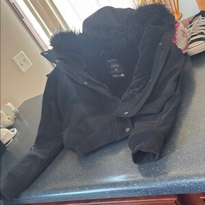 Black Fur-Lined Jacket